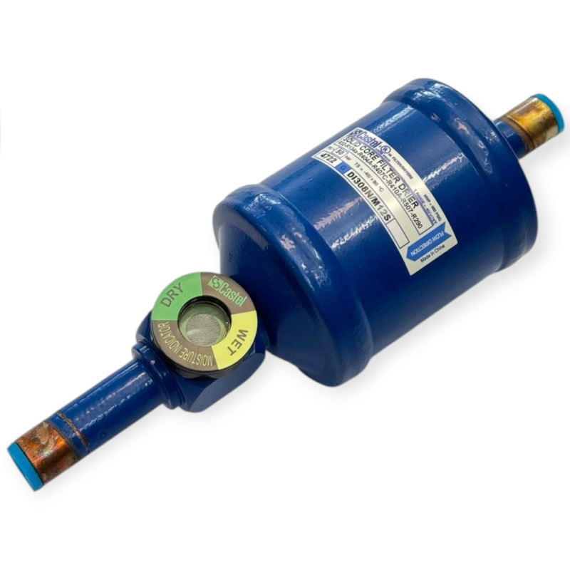 CASTEL DI308N/M12S FILTRE DÉSHYDRATEUR AVEC INDICATEUR D’HUMIDITÉ 12 MM ODS POUR RÉFRIGÉRATION