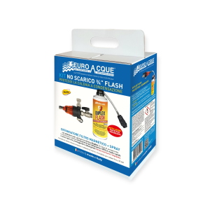 EUROACQUE KITDUPFL1 KIT NO SCARICO 3/4" FLASH DEFANGATORE FILTRO MAGNETICO + CHIMICA SPRAY PER CALDAIA 