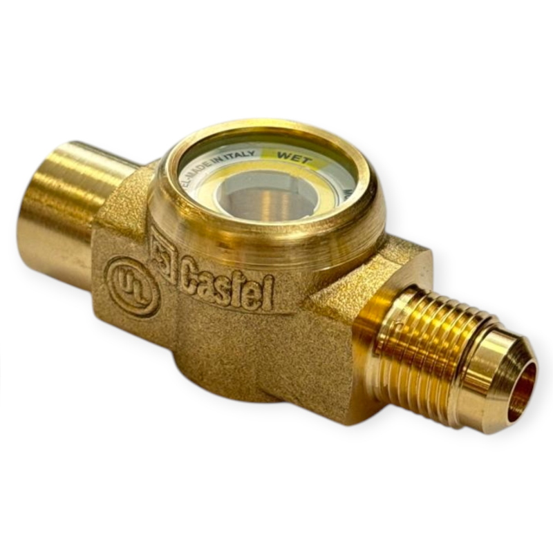 CASTEL 3950/33 INDICATEUR D’HUMIDITÉ LIQUIDE 3/8" SAE M/F 50 BAR POUR RÉFRIGÉRATION