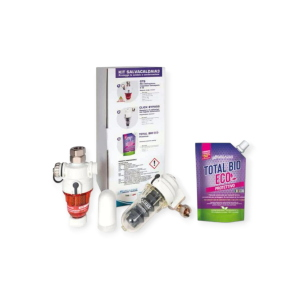 EUROACQUE KITSALXS KIT SALVACALDAIA 3 DEFANGATORE GTS + DOSATORE POLIFOSFATI CLICK BYPASS + FILMANTE XS TOTAL BIO ECO PER CALDAIA