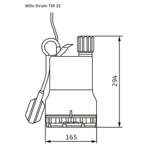 WILO 4048411 POMPA SOMMERSA DRENAGGIO DRAIN TM 32/8-10M 450W 230V PER ACQUE CHIARE  