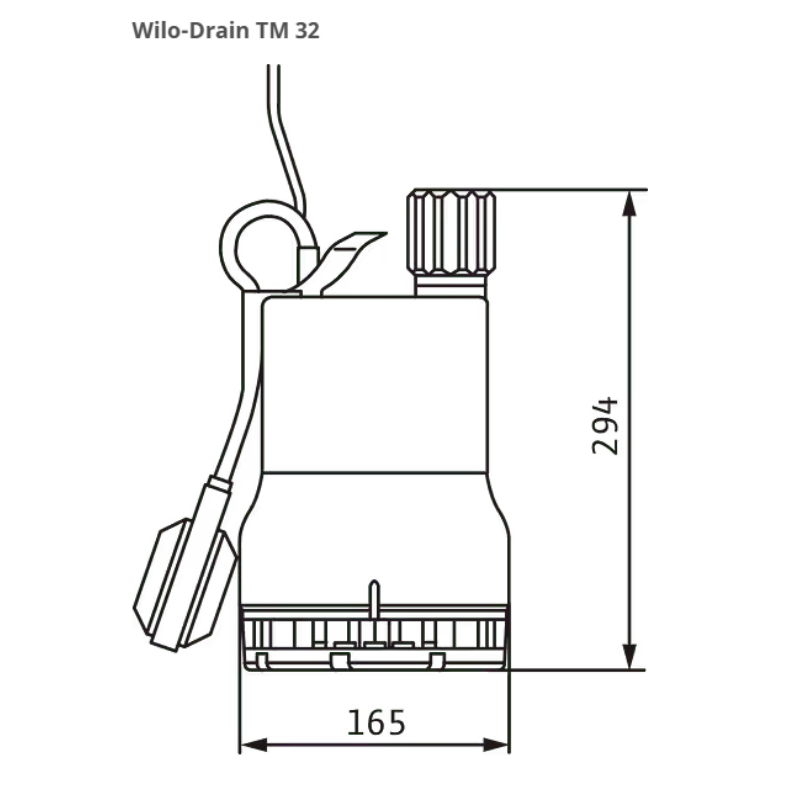 WILO 4048411 POMPA SOMMERSA DRENAGGIO DRAIN TM 32/8-10M 450W 230V PER ACQUE CHIARE  