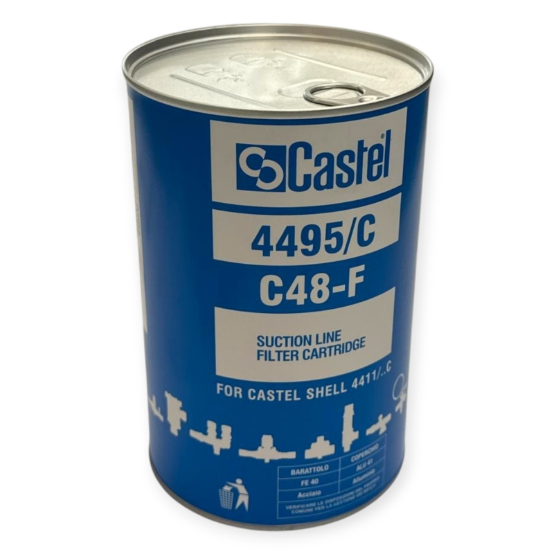 CASTEL 4495/C CARTUCCIA FILTRO ASPIRAZIONE C48-F 820 CM² PER REFRIGERAZIONE