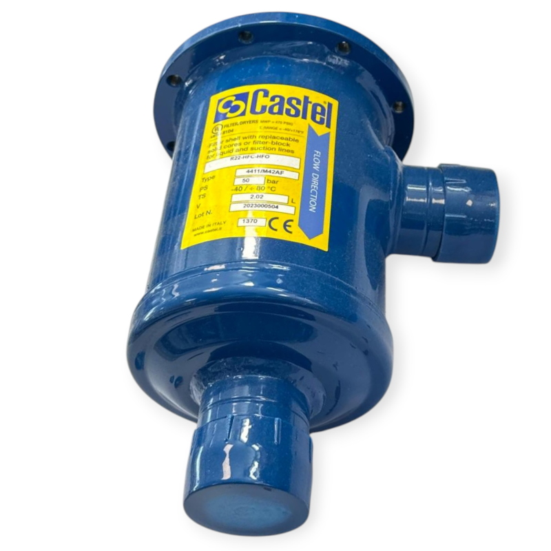 CASTEL 4411/M42AF FILTRE DÉSHYDRATEUR À CARTOUCHE SOLIDE 42 MM ODS 50 BAR POUR RÉFRIGÉRATION