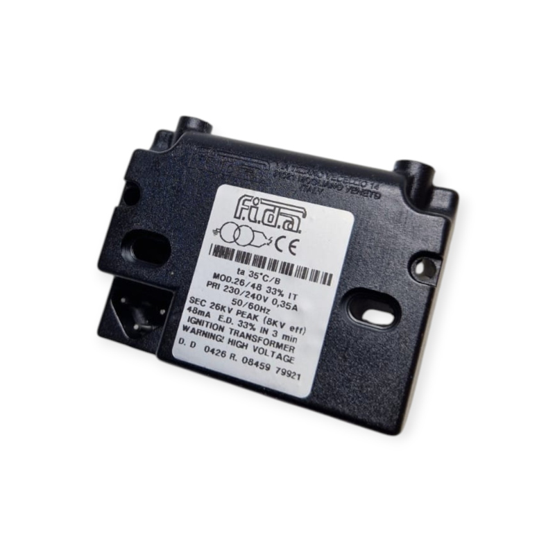 TRASFORMATORE ACCENSIONE FIDA COMPACT EPTB31 26/48 IT 230V 26KV 48MA PER BRUCIATORE  
