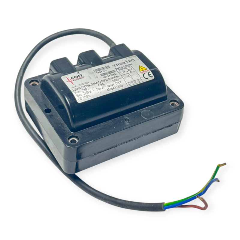 COFI TRS818C TRASFORMATORE DI ACCENSIONE 230V 50HZ 2X4KV 18MA 11KV PER BRUCIATORE