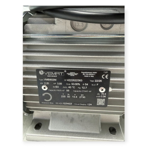 VEMAT VMB802M MOTORE ELETTRICO MONOFASE 2,20KW 3HP 230V 2730RPM IP54 IM B3