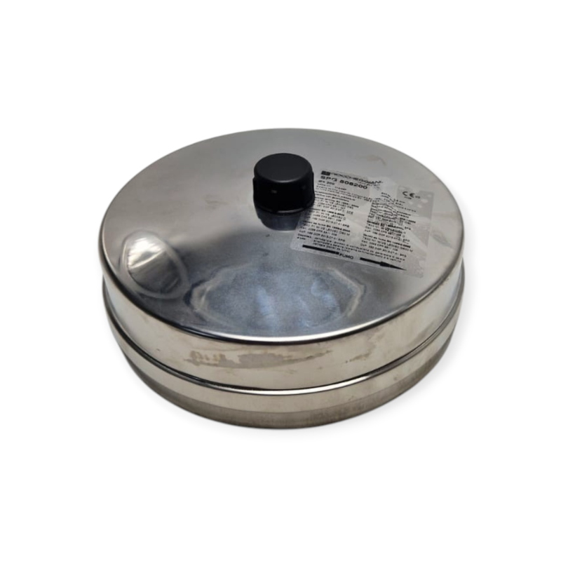 TAPPO SCARICO CONDENSA ROCCHEGGIANI SPG 508200 D.200 SENZA GUARNIZIONE INOX PER CANNA FUMARIA  