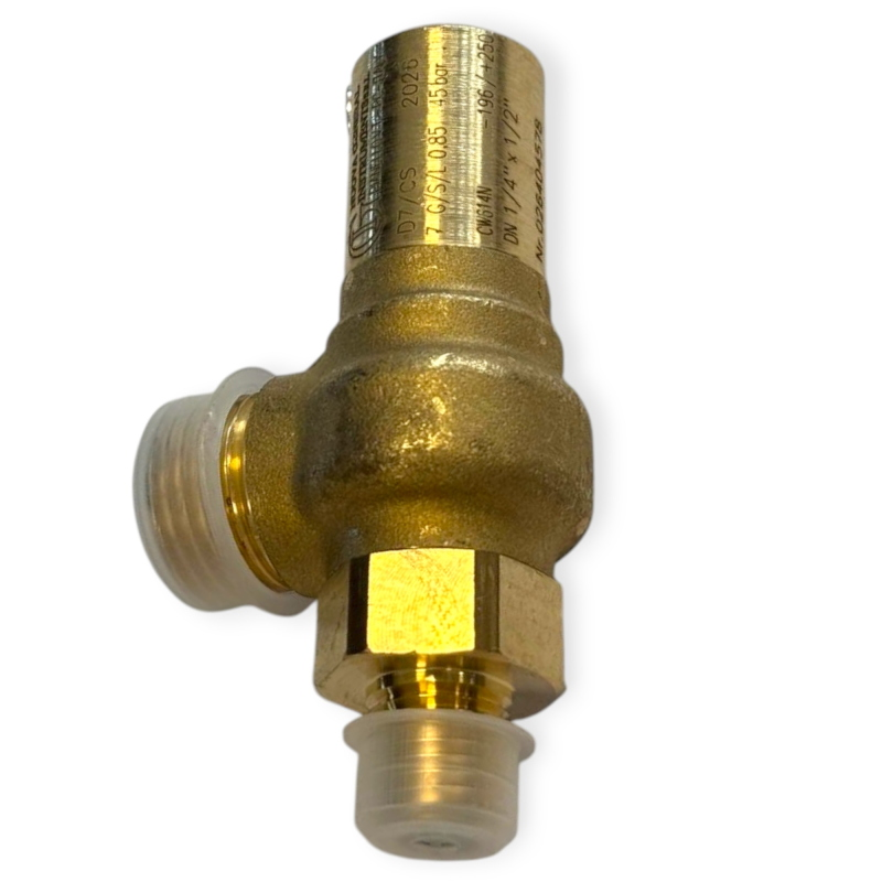 NUOVA GENERAL VD7CS14NPT45 SOUPAPE DE SÉCURITÉ VD7/CS IN 1/4" NPT OUT 1/2" G 45 BAR POUR RÉFRIGÉRATION