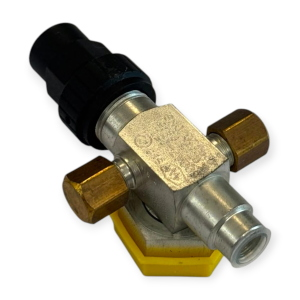 ROBINET ROTALOCK HORIZONTAL 1" Ø 10MM ODS AVEC PRISE DE SERVICE 1/4" SAE POUR RÉFRIGÉRATION