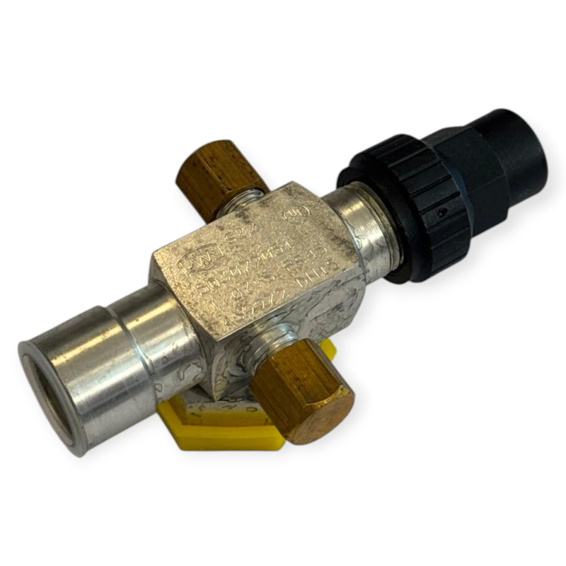 ROBINET ROTALOCK HORIZONTAL 1" Ø 18MM ODS AVEC PRISE DE SERVICE 1/4" SAE POUR RÉFRIGÉRATION