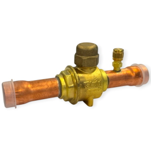 CASTEL 6570N/7A VANNE À BILLE AVEC PRISE DE SERVICE 7/8"-22MM ODS 50 BAR POUR RÉFRIGÉRATION