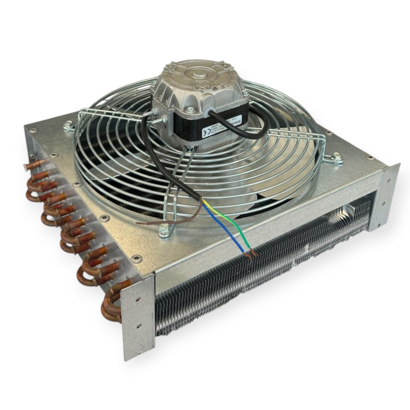 CONDENSEUR VENTILÉ 700W DT10 11 TUBES 2 RANGÉES VENTILATEUR Ø254MM POUR RÉFRIGÉRATION