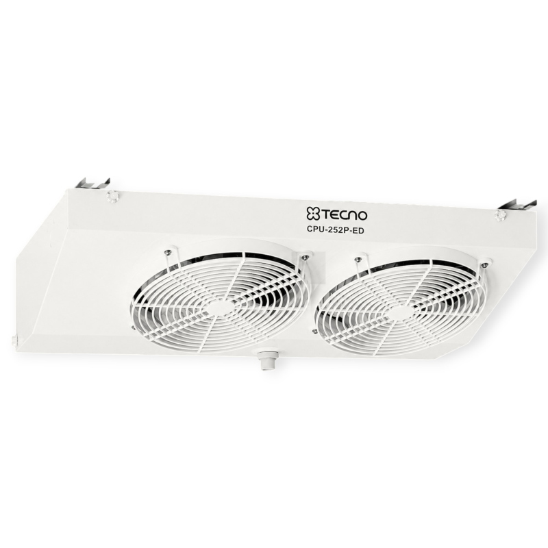 TECNO CPU-252/P-ED EVAPORATORE ANGOLARE 2 VENTOLE Ø 254MM 800W PER CELLA FRIGORIFERA
