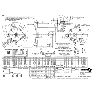 MOTORE VENTILATORE ELETTROVENTILATORE SISME K48617 M01776 700 GIRI/MIN 220-240V 0,97A PER VENTILCONVETTORE