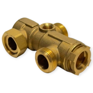BAXI JJJ005663040 VANNE DÉVIATRICE 3 VOIES FUGAS EN LAITON POUR CHAUDIÈRE NUVOLA