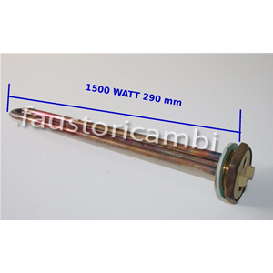 ELECTRIC RESISTANCE COPPER FOR WATER 1500 WATT THREADED 1 "1/4 SCALDABAGNO 