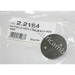 PLAQUE EN ACIER INOXYDABLE IMMERGAS POUR SOUPAPE MEMBRANE 16363 ART. 22164 CHAUDIÈRE EOLO IONO
