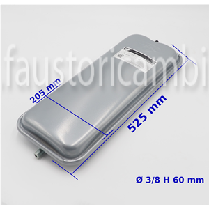 UNICAL VASE D'EXPANSION LT 6 3/8 RECTANGULAIRE 95263397 CHAUDIÈRE