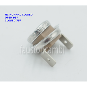 KONTAKTTHERMOSTAT NORMAL GESCHLOSSEN ÖFFNET BEI 95 SCHLIESST BEI 75 NC X 220 VOLT CLICON