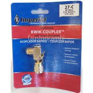 IMPERIAL ATTACCO RACCORDO RAPIDO ANGOLO 5/16 SAE 27-C RACCORDO CURVO ADATTATORE 