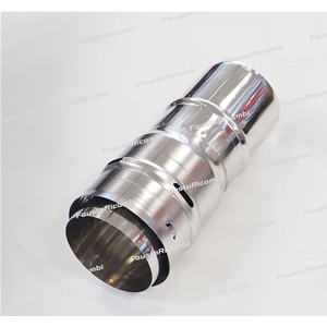 ADAPTATEUR DE TUYAU FLEXIBLE VERS MÂLE RIGIDE Ø 120 INOX