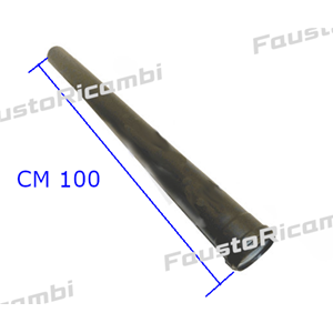 TUBO CM 100  ACCIAIO INOX SP 1,2 MM NERO Ø 80 PER STUFA A PELLET LEGNA TERMOCAMINI 