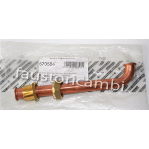 ARISTON ELCO TUBO RAME Ø 1/8 X 3/4 CON CARTELLA SCAMBIATORE 570584 CALDAIA