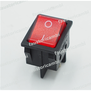 RED BIPOLAR SWITCH 0/1 BRIGHT IMMERGAS 12224 EOLO BOILER