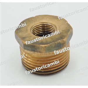 VIEGA RIDUZIONE OTTONE BRONZO PESANTE Ø 1"X3/8 MF 